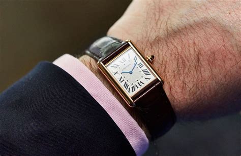 cartier tank louis men|large men's cartier tank watch.